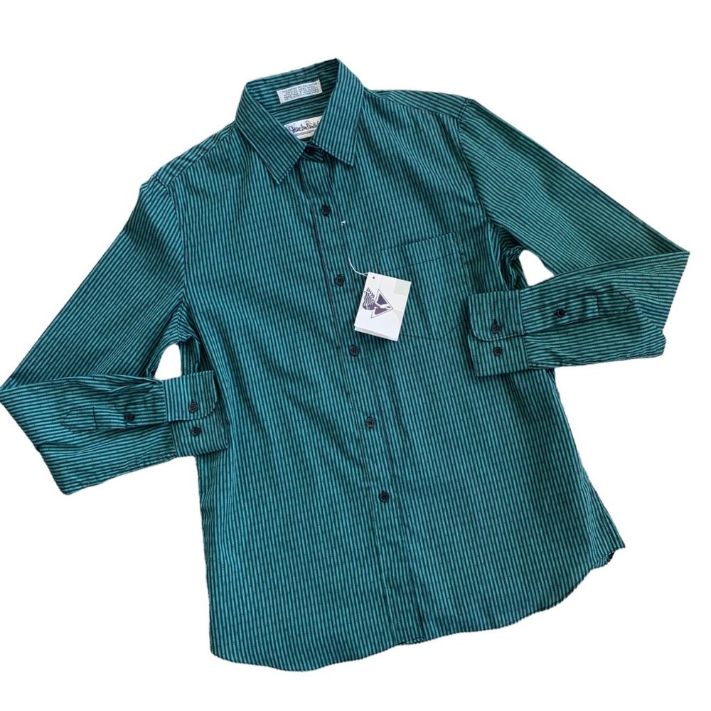 Vintage NWT Diane Von Furstenberg Striped Button Up Shirt